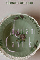 Royal Copenhagen Saksisk Blomst Dyb Tallerken i luksusmodel med gennembrudt kant.