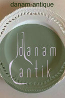 Royal Copenhagen Hvid Flora Danica / Perlestel Tallerken med gennembrudt kant No. 3554