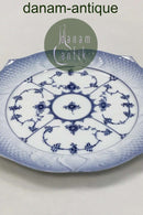 Royal Copenhagen Blue Fluted Plain Fish Plate with Blue Fish Border 1/3002