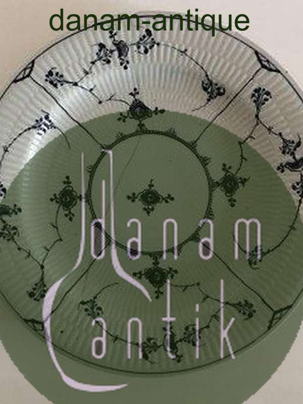 Royal Copenhagen Antik Musselmalet Riflet Tallerken