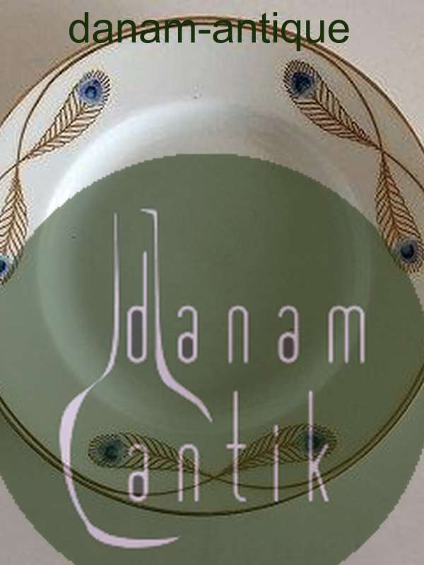 Royal Copenhagen Stel No 118 Frokosttallerken Påfugl med Guldkant