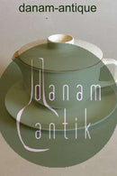 Royal Copenhagen Red Line Butter Dish with Lid and Saucer No 3085/3081