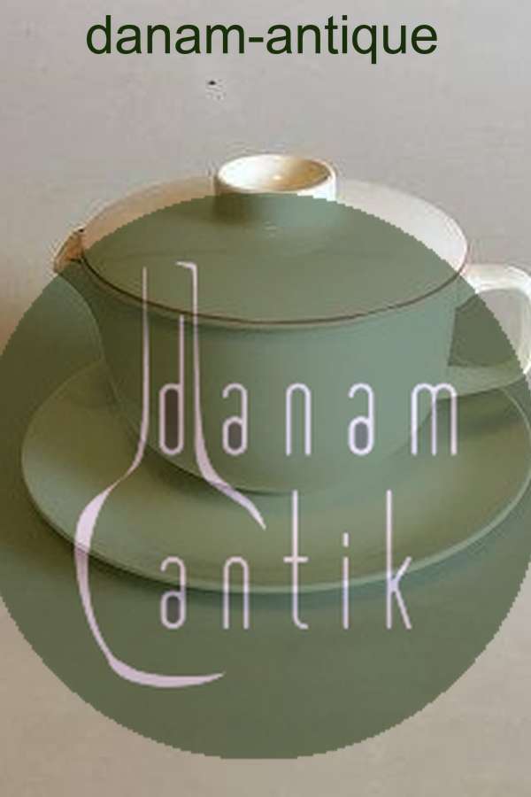 Royal Copenhagen Red Line Butter Dish with Lid and Saucer No 3085/3081