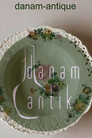 ロイヤルコペンハーゲン サクソンフラワーディーププレート（リム透かし彫り）高級モデル。