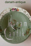 Royal Copenhagen Saksisk Blomst Dyb Tallerken i luksusmodel med gennembrudt kant.