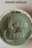 Royal Copenhagen Saksisk Blomst Dyb Tallerken i luksusmodel med gennembrudt kant.