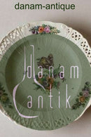 Royal Copenhagen Saksisk Blomst Middags-/Frugttallerken i luksusmodel med gennembrudt kant.