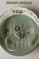 Royal Copenhagen Saxon Flower Dinner/Fruchtteller in Luxusausführung mit durchbrochenem Rand.