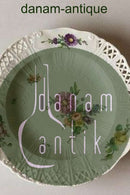 Royal Copenhagen Saksisk Blomst Middags-/Frugttallerken i luksusmodel med gennembrudt kant.