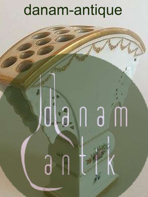 Royal Copenhagen Saksisk Blomst potpourrikrukke No 1418