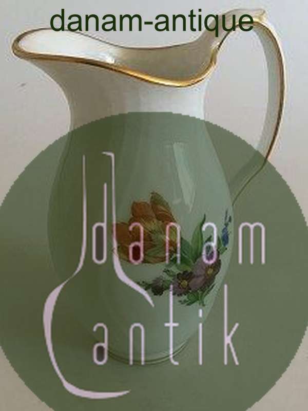 Royal Copenhagen Saxon Flower Light Pitcher No 1609