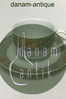 Royal Copenhagen Magnolia, Grey with red decoration Coffee Cup and Saucer 072/073