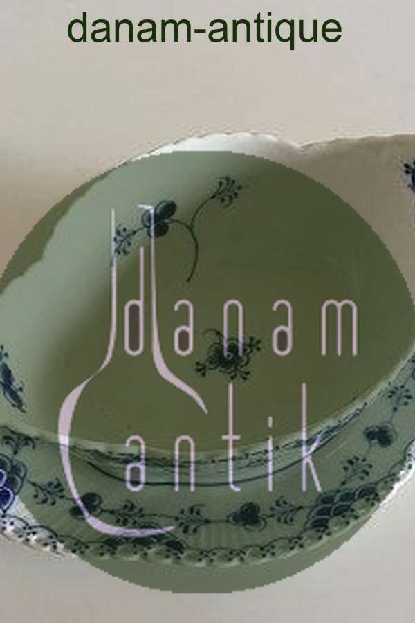 Royal Copenhagen Musselmalet Helblonde Sauceskål med underfad No 1105