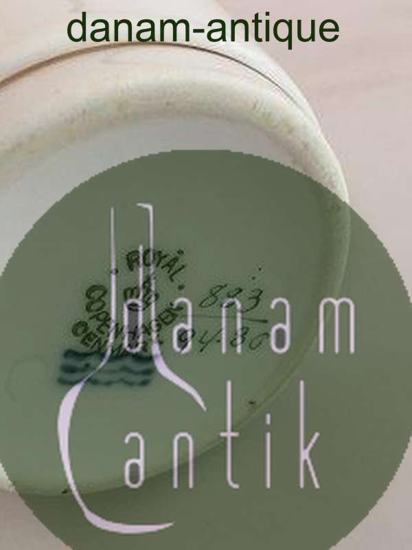 Royal Copenhagen Golden Horns with Orange Band Creamer No 883/9490