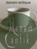 Royal Copenhagen Hvid Domino Kaffekop med underkop