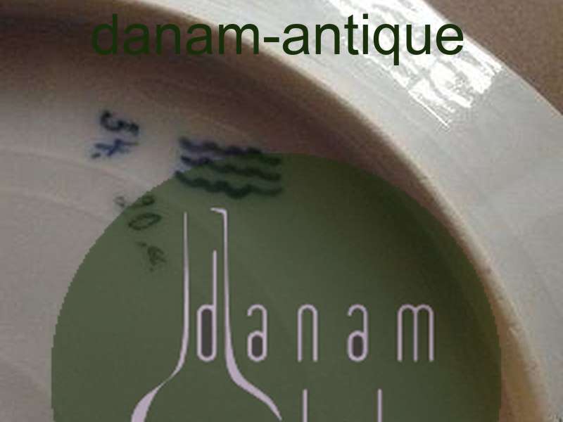 Royal Copenhagen Art Nouveau Fisketallerken med Iris 2 af 3.