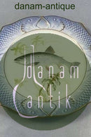 Royal Copenhagen Blue Fish Plate with Gold No 1212/3002.