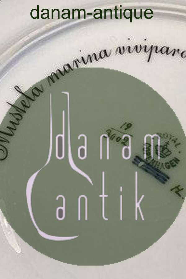 Royal Copenhagen Blue Fish Plate with Gold No 1212/3002.