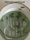 Royal Copenhagen Deep Plate No 166 with Handpainted Flowers and Gold.