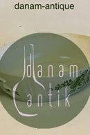 皇家哥本哈根绿花焊接的无盖盘子 No 1702