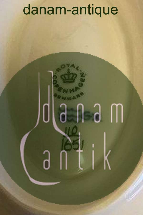 皇家哥本哈根绿花焊接睡碗 No 1651