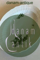 Royal Copenhagen Green Flower Curved Oval Dish No 1555