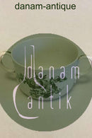 Royal Copenhagen Green Flower Curved Bouillon Cup No 1552