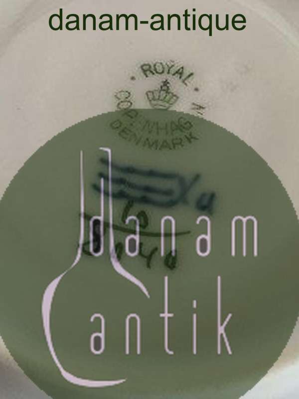 Royal Copenhagen Blå Blomst Flettet Kaffekop med Underskål No 8040