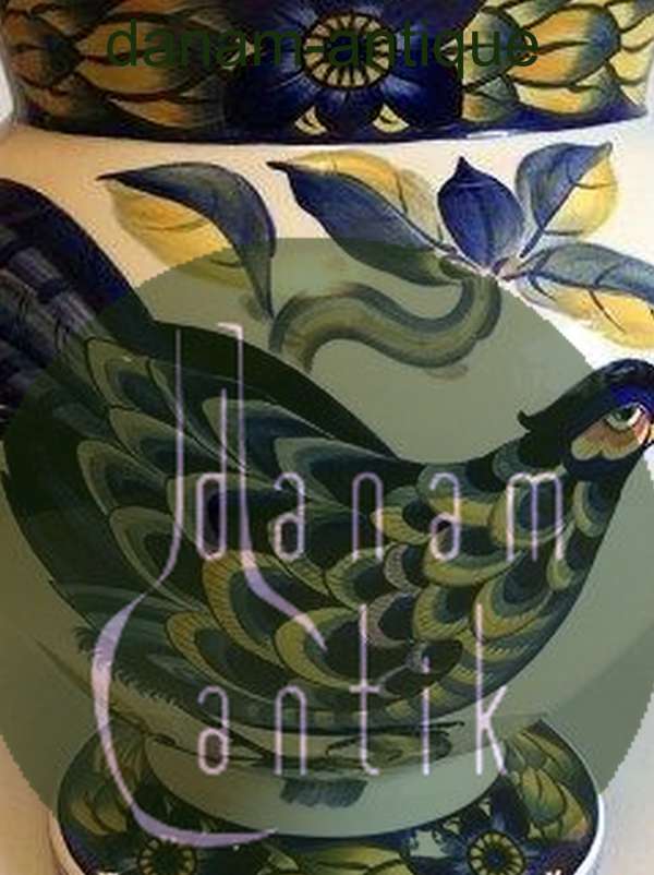 Royal Copenhagen Blue Pheasant Giant Vase