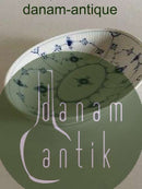 Bing & Grøndahl Blåmalet Musselmalet Riflet Oval Skål.