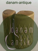 「Relief」ソルト＆ペッパーセット。ストーンウェア。Jens Quistgaard。B&G / Kronjyden。