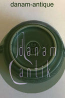 Bing & Grøndahl (Kronjyden) Grøn Azur Lille Skål med hanke