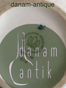 Bing & Grondahl Blue Painted Fluted Oil Lamp No 373