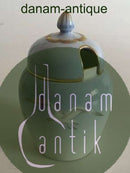 Bing & Grøndahl Måge med Guld Marmelade Krukke med Låg