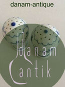 Bing und Grondahl Blau bemalte Musselmalet Salz- und Pfefferset