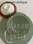 Bing & Grøndahl Wagner Sukkerskål No 94. Vinrød og Guld Bord.