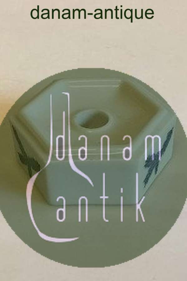 Bing & Grøndahl Sekskantet lysestage/Kertestage med grangren