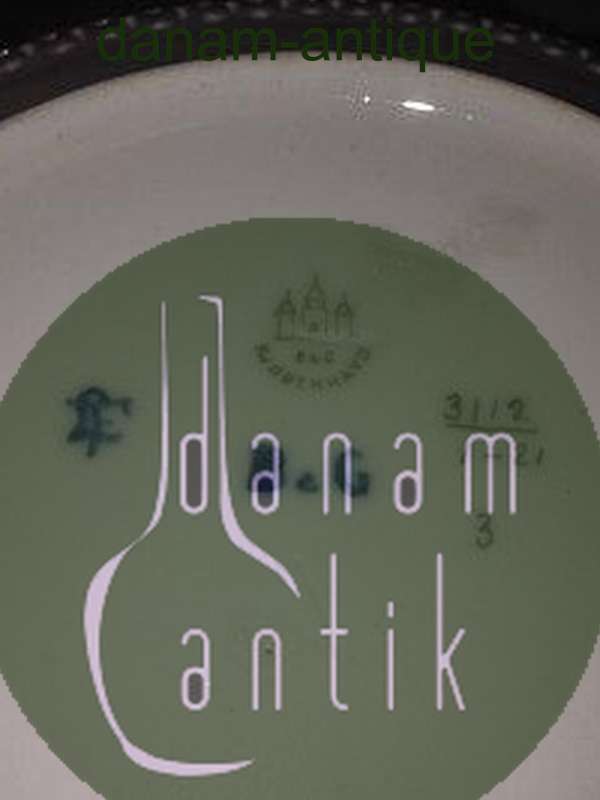 ビング＆グロンダール アールヌーヴォー魚文透かし彫り皿 No 3112/1-21&