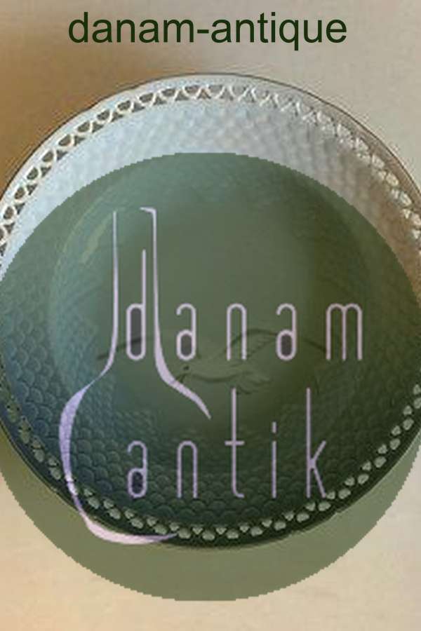 Bing & Grøndahl Måge med Guld Desserttallerken med gennembrudt kant No 323.5