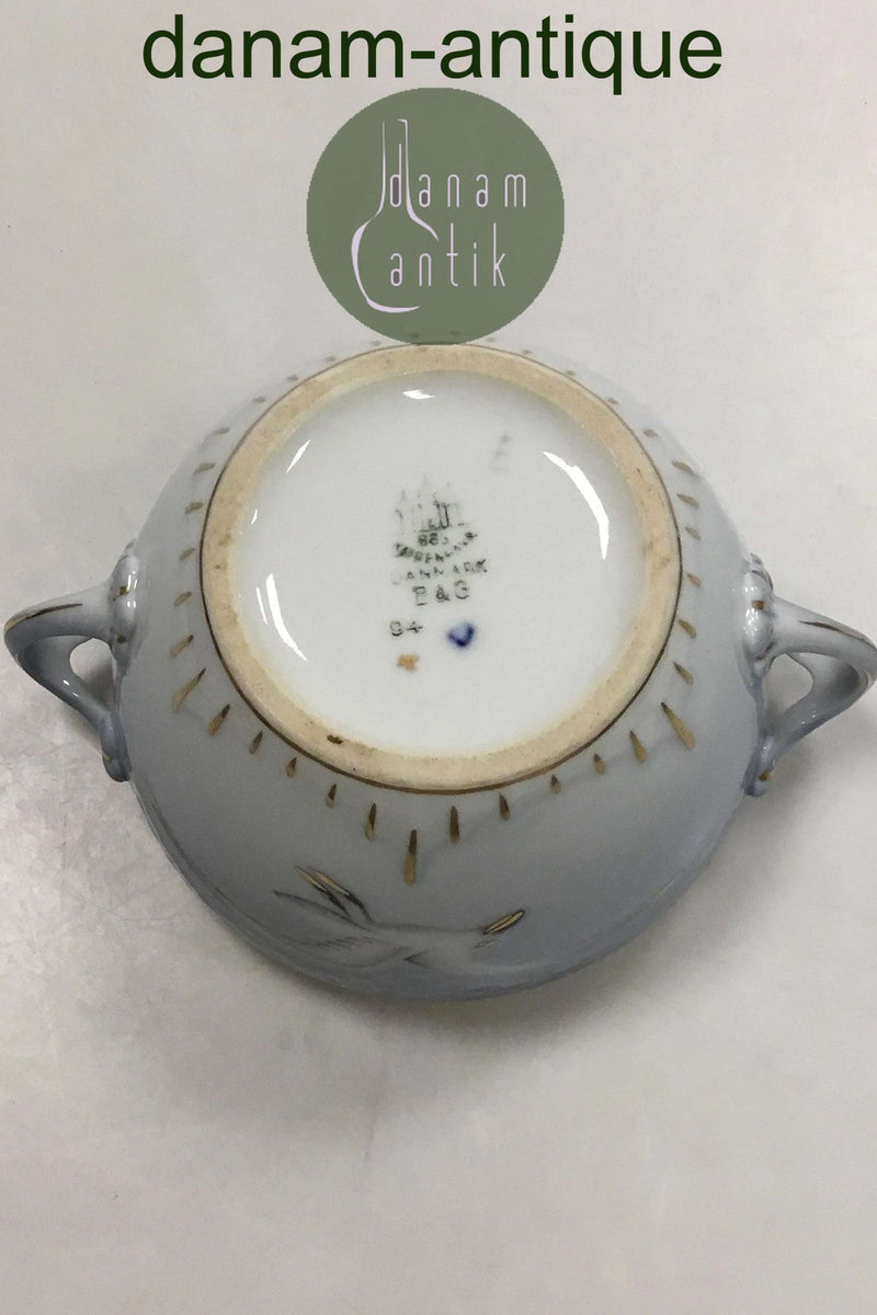 Bing & Grøndahl Måge med guld Sukkerskål uden låg No 94