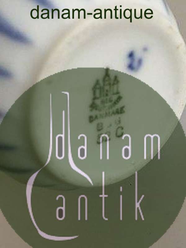 Bing og Grøndahl Sommerfugl Sennepskrukke med Låg No. 52C