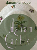 Bing & Grøndahl Saksisk Blomst, Hvid Middagstallerken No 25