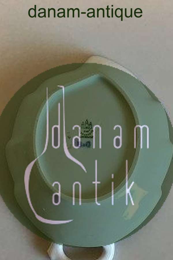 Bing & Grøndahl Saksisk Blomst, Håndmalet Lille Bladformet Kagefad