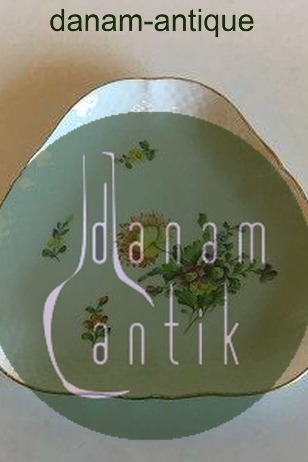 Bing & Grøndahl Saksisk Blomst, Håndmalet Trekantet kagefad