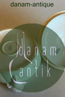 Bing & Grøndahl Rund Terrin med låg Stel med grøn dekoration med guld på form 507(Herregaard)