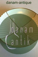 Royal Copenhagen Skål No 3420 Stel med grøn dekoration med guld på form 507(Herregaard) Skål No 3420