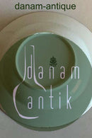 Bing & Grøndahl Dyb Tallerken No 22 Stel med grøn dekoration med guld på form 507(Herregaard)  Dyb Tallerken No 22