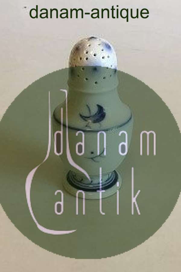 Bing & Grøndahl Jubilæumsstel / Blå Nellike Saltbøsse