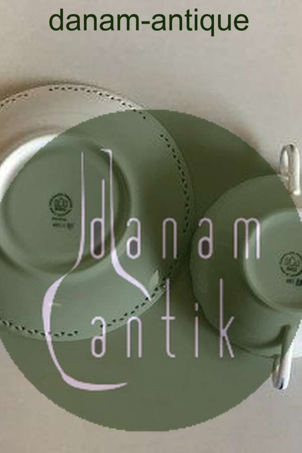 Bing & Grondahl Kronberg with pierced border Bouillon Cup with Saucer No 481