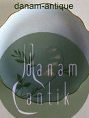 Bing & Grøndahl Kagetallerken med Blomsterdekoration og Guldkant